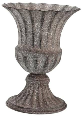 OUNONA Vaso Da Cimitero in Ferro Vintage, Porta Fiori Commemorativo Per Tombe, Decorazione Tombale Resistente Adatta a Fiori Freschi e Artificiali, Uso Cimiteriale e Cerimonie All’aperto
