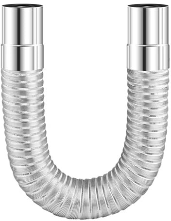 WEKONUMEX Holzofen-Schornstein, Rohrbogen for Warmwasserbereiterrohre, Schornsteine, Durchmesser 5 cm – 11 cm, Länge 80 – 200 cm(7cm)