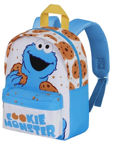 Karactermania Sesamstraße Krümelmonster Cookie-Joy Kindergartenrucksack, Weiß, 22 x 27 cm, Kapazität 5 L