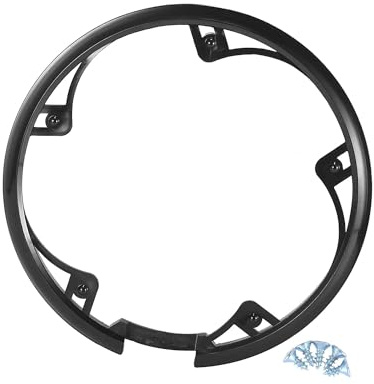 Gyrodymix Kettenschutz 48 Zähne Kettenschutzring 5 Löcher Kettenschutzscheibe Fahrrad Kurbelgarnitur Kettenradabdeckung Schutz Kettenrad Schutzhülle Langlebiges Produkt