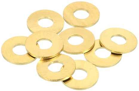 QUARKZMAN 28 Pz Rondelle Piatte Ottone M8, Kit Di Rondelle Schiacciate In Rame Per Bulloni Viti Riparazioni Meccaniche e Outdoor, 8mm×18mm×1.5mm(ID×OD×Spessore)