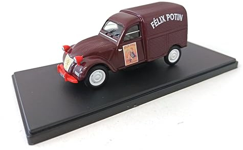 OPO 10 Auto in Miniatura in Scala 1/43 Compatibile con Il Furgone Citroën 2CV Félix Potin - FP402