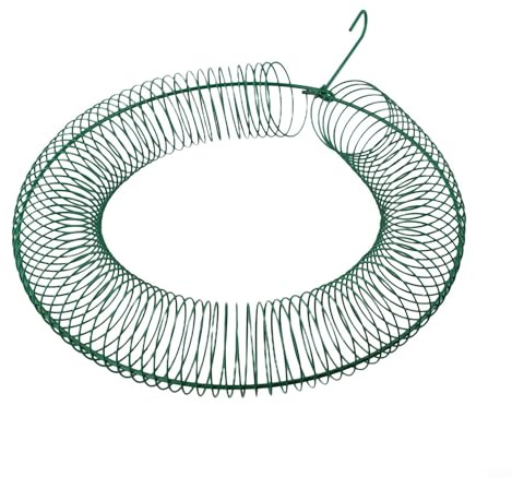 Volakebeing Hängender Blumenkranz, Vogelfutterstation aus Stahl, Erdnuss für Ring, Wildgarten, Vogelfutterstation, dekoratives Eichhörnchensicheres Design mit großer Kapazität, 30,5 x 40,6 cm
