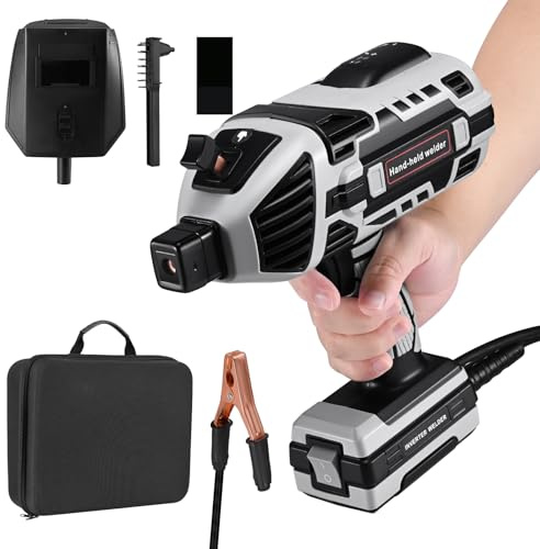Welding Machine, 220V Portable Electric Handler Welder 6 Variable Current Settings with IGBT Inverter Suitable for Welding Rods Home DIY Repair from (2.5-3.2mm) 20-120Amp Overheat Protection