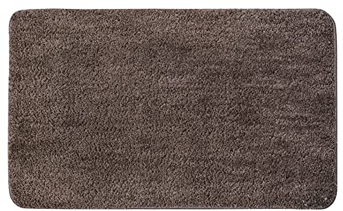 MIULEE - Alfombra de baño, alfombra de entrada, alfombrilla de ducha antideslizante, absorbente, alfombra mullida, microfibra, inodoro, bañera y salida de cocina, sala de estar, dormitorio, café, 40 x