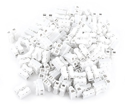 100 Pz CH-2 Connettore a Molla Filo Serra Fili Connettore Morsettiera Filo di Collegamento per Striscia LED