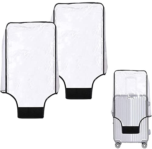 Transparente PVC-Kofferhülle/Kofferabdeckung, Koffer-/Trolleyschutz für Reisegepäck, wasserdicht, kratzfest, 2 Stück