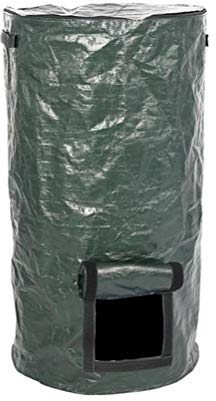 Borsa per compost ambientale, borsa per compostaggio in polietilene biologico fatto in casa, per lo smaltimento dei rifiuti della cucina, per giardino, cortile, 45 x 80 cm