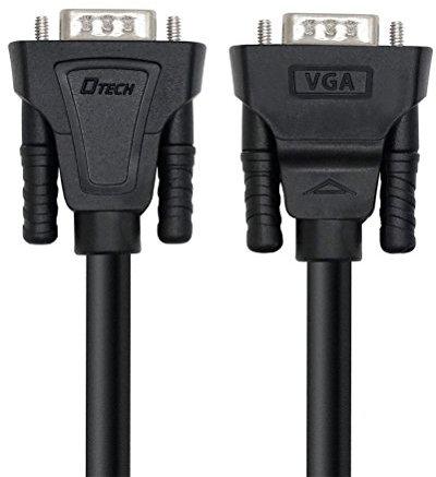 DTECH 3m VGA Cable Male to Male PC Computer MonitorCord 1080p High Resolution (10 Feet, Black)