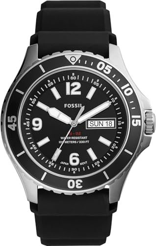 Fossil Montre FB-02 Trois Aiguilles, Date, Acier Inoxydable, FS5689