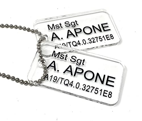 Aliens US Colonial Marine (USCM) akryl hundtaggar - MST SGT A. Apone