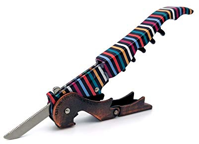 Pulltap's Genuine Collection Lined 900 Waiter's Corkscrew – Double-Hinged Wine Key with Sliding Foil Cutter – Patented Design – Made in Spain – Mil Ralles