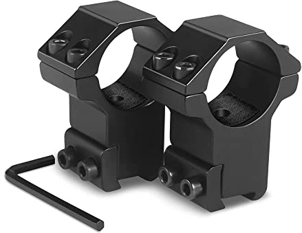 Paike 1 High Profile Scope Mounts Rings 1 Pouce Support de Lunette pour Rails en Queue d'aronde de 11 mm, 2 pièces/Paquets