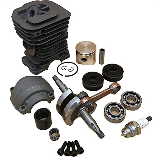 Kit de motor de sello de aceite de cojinete de cigüeñal de cilindro de pistón de 40mm for repuestos de motosierra de Gas H 136 137 141 142 530069941 Herramientas eléctricas