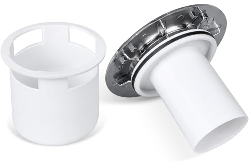 SEGNAYEN Shower Drain Cover Replacement, 115mm Shower Trap Cover, Chrome Shower Plughole Cover, Fast Flow Shower Waste Trap Cover Insert, Bathroom Shower Tray Drain Cover for 90mm Drain Outlet