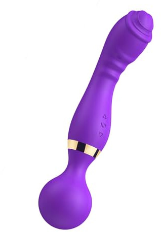 Jinqian Vibrator Doppelkopf Dildo Sex Spielzeug für die Frau,Vibration für Frauen mit 10 Vibrationsmodi G-Punkt Klitoris Stimulator, Dual Motor Vibratorensets für Frauen Klitoris Sexspielzeug