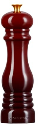 Le Creuset Pfeffermühle, ABS-Kunststoff, 6,2 x 6,2 x 20,8 cm, Keramik-Mahlwerk, Garnet, 44001219490100