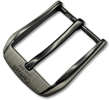 Cartvelli bältesspänne för 40 mm laserfinish grå GS40007-LAE, gråsvart, 40mm