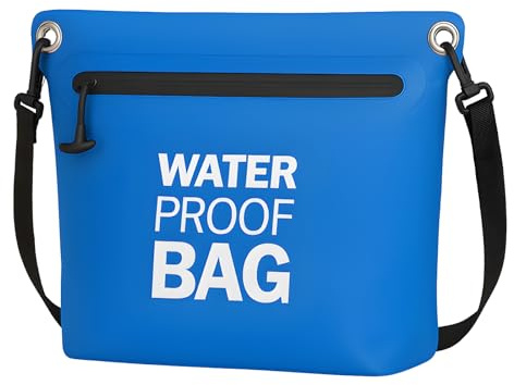 BLUEVER Wasserdichte Tasche,Leichter Dry Bag Wasserdichter Sack für Outdoor, Camping, Wandern, Strand, Kajak, Schwimmen
