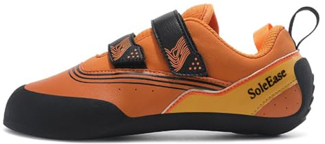 SoleEase All-Around Men & Women Climbing Shoes for Sport Climbing and Bouldering (902_Orange,40)