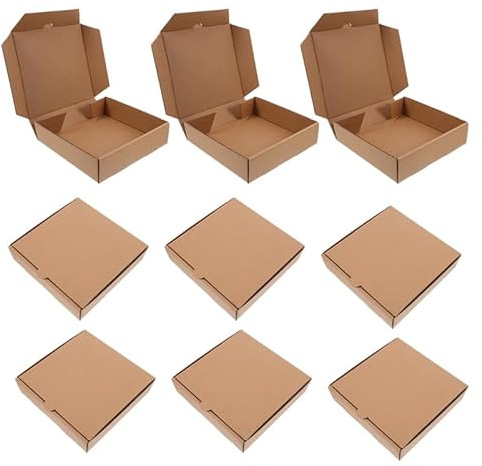 UKCOCO 20 Stück Kleiner Pizzakartons Aus Karton: 16 × 16 × 4cm Mini-Pizzaschachtel Für 4-5inch Pizza Kuchen Kekse - Partys Und Gastgeschenke