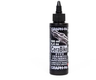 CeraBike GRAPH-Nx. LUBRIFICANTE PER CATENA CON PTFE, Micrografite, Ceramica e Polimeri (130ML)