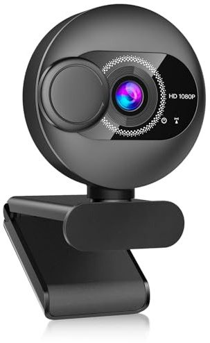 Shcngqio Webcam for PC with Microphone - 1080P FHD