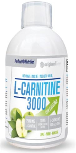 Perfect nutrition L-Carnitine 3000 - 500 ml Manzana (con Cafeína)