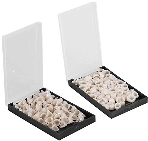 tooloflife 140 piezas dentales temporales corona chapas material Anterior Delantero Trasero Molar Dientes