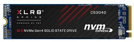 PNY XLR8 CS3040 4 TB M.2 PCIe NVMe Gen4 x4 Interne Solid State Drive (SSD), Lesegeschwindigkeit bis zu 5.600 MB/s - M280CS3040-4 TB-RB Schwarz