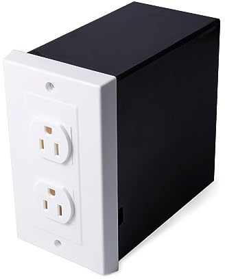 American Outlet Wall Safe Security Secret Hidden Box Covert Safe as the Socket in Plain Sight, Secures Jewelry, Valuables, Cash, Metal Shell, 6.7x6.7x3.9 Inches