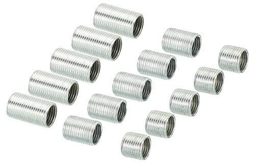 PATIKIL M12 to M10 Thread Adapters Sleeve Reducing Nut, 1 Set 10/15/20mm Screw Conversion Nut Threaded Tube Coupler Connector Pipe Fitting