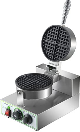 GS Multitrade Waffeleisen Waffelmaschine Waffeleautomat mit Antihaftplatten Timer 50-300 Grad stufenlos