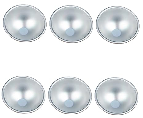 BESTonZON 6pezzi Stampi Da Forno Semicircolari Per Budino e Muffin Antiaderenti e Uniformi Teglia Dolci Per Dessert Diy Senza Pfoa