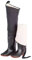 Watstiefel Verdickte Warme Watstiefel Für Herren, 80 cm Hohe Watstiefel Für Angeln, Für Die Jagd Im Freien (Color : Black, Size : 44 EU)