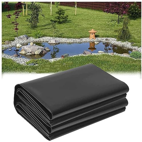 Fodera antipolvere in HDPE 2,5 x 7 m 3 x 5 m 6 x 8 m 10 x 15 m 0,12 mm pressopolvere impermeabile fodera per laghetto per laghetti da giardino fodera per polvere per fontana membrana nuoto