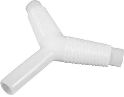 DECOMELODY Conector de Tubería para Lavadora de Silicona Blanca Adaptador de Manguera de Desagüe para Lavadora Fregadero y Lavavajillas Instalación sin Herramientas Resistente al Agua