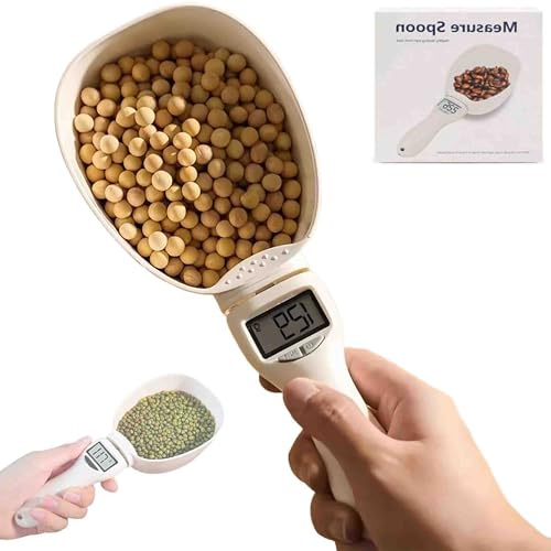 Digital Måttsked, 800g/0,1g Digital Vågslev Med Lcd-display För Matlagning, Elektronisk Måttsked, För Portionering Av Mat, Kryddor Och Hund- Och Kattmat