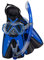 Mares Aquazone Set X-One Pirate, Set bestehend aus Maske, Schnorchel und Flossen für Kinder/Jugendliche, Unisex, Blau, S