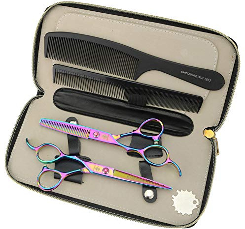 JIESENYU Ciseaux de coiffure professionnels de 15,2 cm pour gaucher