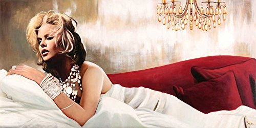 Feeling at home Kunstdruck auf Leinwand, gerahmt, mit amerikanischem Stern-Benson-Pierre-Figurativ, auf Holzrahmen, horizontal, 84 x 170 cm
