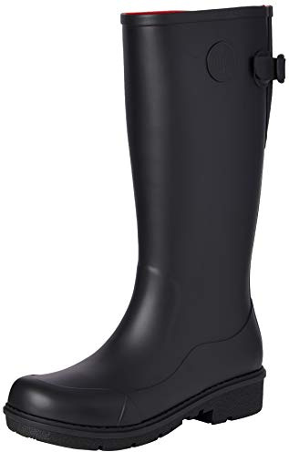 Fitflop Wonderwelly Tall, Botas De Lluvia Mujer, Negro (All Black), 39 Eu