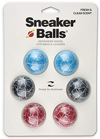 Sneaker Balls Odor-Fighting Shoe Fresheners, Eliminates Unpleasant Smells, Perfect For Sneakers, Gym Bags, Gear Bags, Drawers, Lockers, And More!, Scratch, 6 Pack