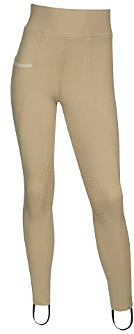 LeMieux Jodhpur à enfiler pour filles et jeunes cavalières – Collants d'équitation – Équipement d'équitation pour jeunes, beige, 9-10 ans