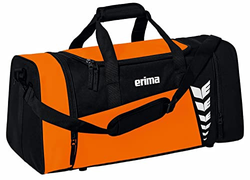 Erima Bolsa de Deporte Six Wings, Naranja/Negro, M