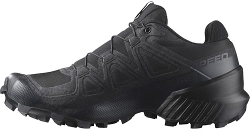 Salomon Speedcross Damen Trail-Laufschuhe, Outdoor-bereit, Stabilität, Passform, Black, 37 1/3