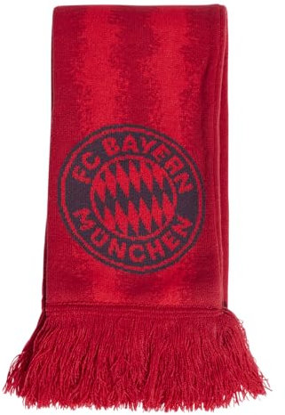 adidas Uni-Erwachsene Fc Bayern Munich Home Scarf Schal, Team Power Rot/Rot, Einheitsgröße