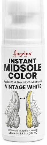Angelus Sneaker Marqueur de peinture réparateur et nettoyant pour semelle intermédiaire – Imperméable | Finition naturelle | 93,6 g