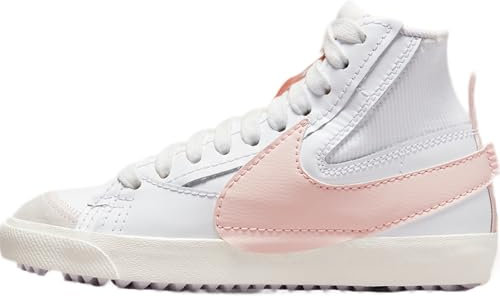 Nike Blazer Mid '77 Jumbo Sneaker Donna, Bianco/Atmosfera/Rosa Oxford, 41 EU