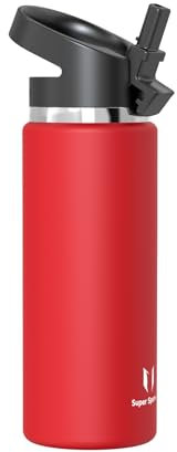 Super Sparrow Borraccia Termica - 750ml - SwivelSip Inox Bottiglia - Senza BPA Borracce Termiche, Borraccia Ergonomica per Bambini, Scuola, Sportiva, Bici, Campeggio, Palestra